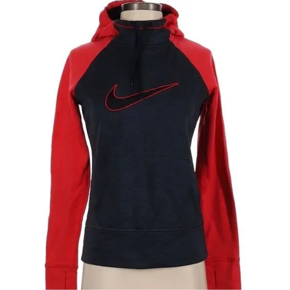✨WARM✨ Nike Therma-Fit Womens M Embroidered Nike Swoosh Logo Hoodie Sweatshirt
